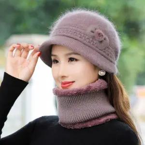 중년 여성 겨울 고급 벙거지모자 엄마 할머니 버킷햇