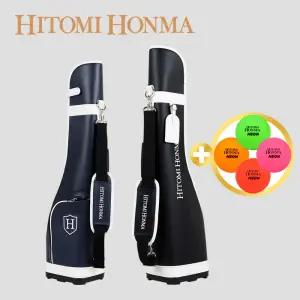 히토미 혼마 심플 배색 스탠드 하프백 골프가방 파크골프가방(골프백 파크