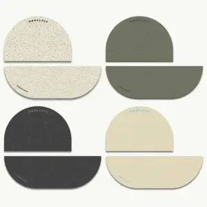 오셀픽 오브제 반원형 빨아쓰는 규조토 발매트 2종 세트