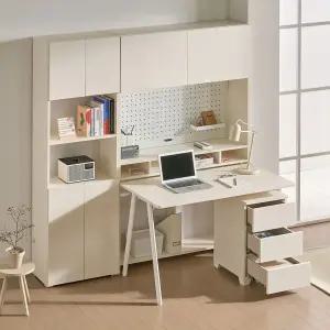 에보니아 카이 책상 테이블 세트 올인원 / 학생 사무용 성인 책상 책장 서랍장