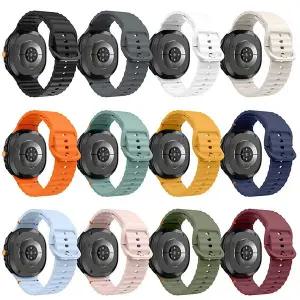 갤럭시 워치8 클래식 실리콘 밴드 스트랩 스포츠 버클 시계줄 40 44 46 mm