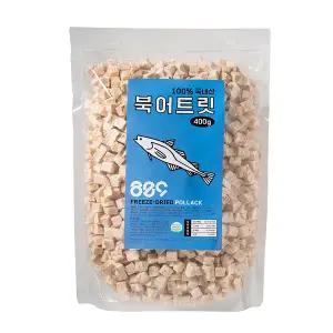 국내산 팔공구 강아지 고양이 동결건조간식 북어 400g