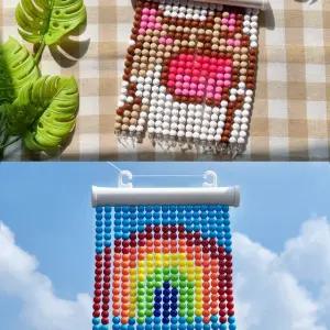 DIY 비즈발 만들기 세트 125X150MM 비즈취미키트 비즈꾸미기 인테리어소품