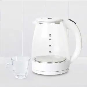 CM 대용량 투명 내열 유리 전기포트 전기 주전자 티포트 무선포트 1.8L