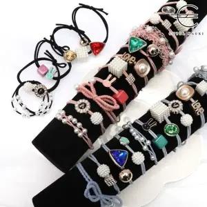 [하프클럽/]팔찌머리끈 11개 묶음세트 3color / 헤어고무줄 헤어끈 고무끈 아