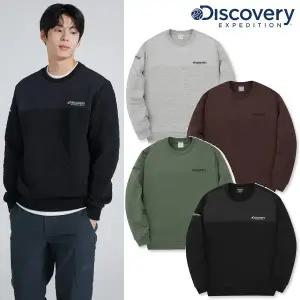 [디스커버리](대구신세계)[24F/W] 디스커버리 DMMT75046 남성 퀼팅 맨투맨 티셔츠 긴팔 맨투맨 가을 겨...