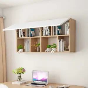 벽걸이 틈새 수납장 벽면 랙 벽장 나무 80cm 진열장 정리