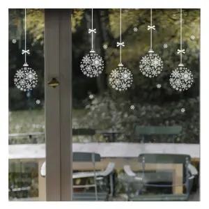 (원볼 GDT-8706) 겨울 눈꽃 크리스마스 스티커/유리창/창문/장식/데코/눈꽃송이/눈송이/눈결정/시트/시트지