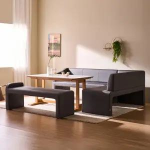 글라세 통세라믹 4인 식탁세트/3인+코너형+3인벤치