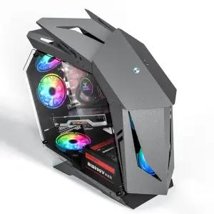 컴퓨터 본체 박스 피시방 데스크탑 PC 케이스 D910M D910케이스 (회색)