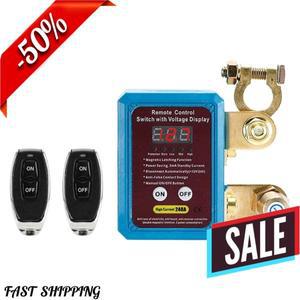 원격 배터리 차단 스위치 12V 업그레이드 스마트 전압 킬 도난 방지 소모 자동차 트럭 RV용