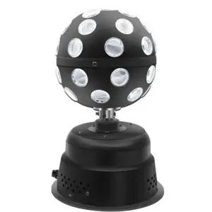 노래방 미러볼 사이클 디스코 가정용 무대 회전 조명 매직볼 램프 - 검정색
