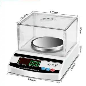 초정밀 전자 저울 상업용 실험실 무게 톤백 계근대 (충전식모델)300g-정밀0.01g