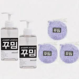 꾸밈 디스펜서&버블 아크릴수세미 세트