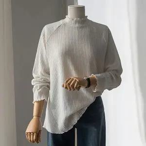 (안나앤플러스) A. 웨이브 레글런 티셔츠[티셔츠C1024H05] 빅사이즈