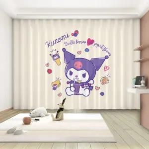 쿠로미 커튼 캐릭터 거실 높이조절 가능 커텐 안방 인테리어