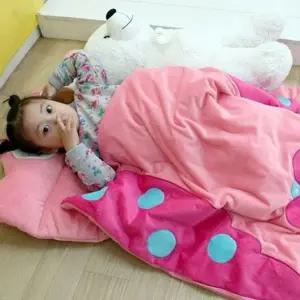 극세사 유아 어린이집 낮잠 이불 배게 침구 세트 가방 부엉이 (WFK2IB4)