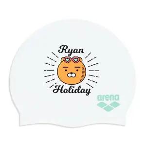 [아레나][카카오프렌즈X아레나] 라이언 홀리데이 실리콘수모 A5AC1AC91WHT