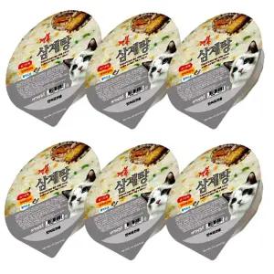 고양이 전복 삼계탕 120g 6개입 1P 보양식 영양 간식 고양이전복삼계탕 고양이삼계탕 반려묘보양식