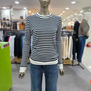 시슬리/애플아울렛/울 브렌드 배색 니트 SAKP80461