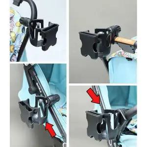 유모차 자전거 필수품 360도 핸드폰 컵홀더 클립형 폰거치대 폰홀더