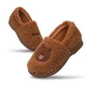 [보리보리/건종]라인프렌즈 페이 털실내화(브라운)