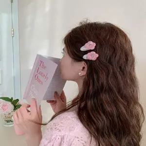 [콩심팥심]여성 러블리 플라워 미니 클립핀 어린이 헤어핀 2P