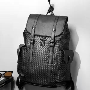 남자 소가죽 백팩 남자백팩 위빙 우븐 남녀공용 노트북