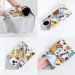 [셀러허브]다용도 매직 보자기 찍찍이 파우치 테크랩 카메라 렌즈 보호 화장품 수납 (S38173003)