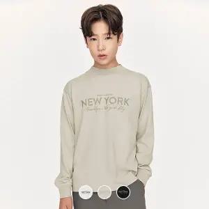 [지오다노주니어] 03095913 목넥 프린트 긴팔 티셔츠