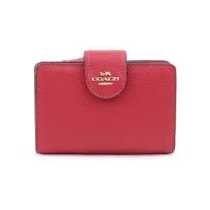 [명품] 반지갑 여자 명품지갑 가죽 똑딱이 지갑 코너 짚 CBO41IMDN8