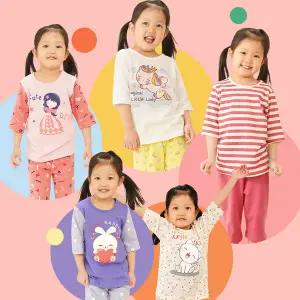 코코스윗 오가닉코튼 여아 내의 5종 SET