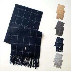 폴로 랄프로렌 윈도우페인 머플러 목도리