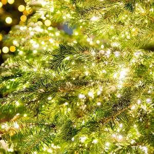 LED 성탄트리 라인조명 크리스마스장식 전구 은하수 25m 지네 1000구 실버선