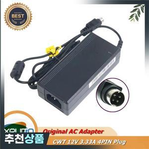 Genuine CWT 12V 3.33A 4PIN AC DC Adapter For HIKVISION Video Recorder 40W Power Supply Charger Adapt