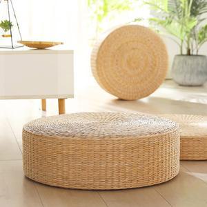 밀짚 원형 라탄 방석 의자 바닥방석 좌식 두꺼운