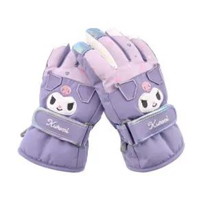 쿠로미 디저트 입체 방한 장갑 L/겨울 유아동 캐릭터 스키 손가락 어린이 아동 스키장 유아 키즈 오지 눈썰