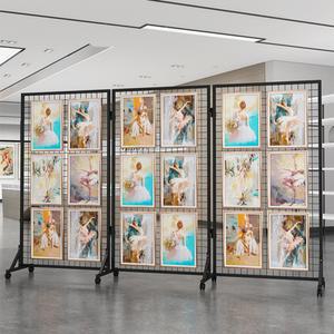 철제 파티션 네트망 스탠드 사무실 진열 진열대 휀스망 디스플레이 그물 전시회 메쉬 접이식