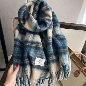 목도리 체크 겨울 학생 주니어 청소년 머플러 데일리 직장인vwx245