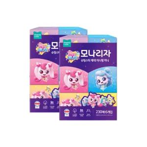 모나리자 티니핑 미니 미용 각티슈 230매 6입 X 2팩 화장지 휴지