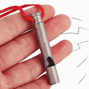 클린도매 호루라기 415MM 끈포함 티타늄 125DB 휘슬 안전용품 택티컬용품 호각 호신 야외 긴급 야구장