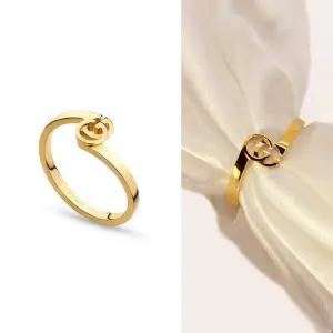 반지 더블G GG 금반지 옐로우 골드 18K 반지 YBC457122002