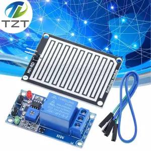 빗워터 센서 모듈  DC 12V 릴레이 제어 모듈 Arduino 로봇 키트 용 5V 레인 센서 워터 빗방울 감지