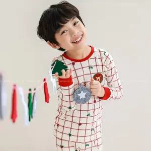PPIPPILONG 크리스마스 아동내복 30수 순면 유아 아동 주니어 실내복 상하 PL FW5