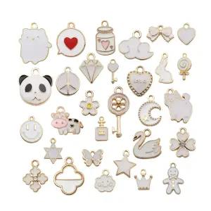 목걸이 팔찌 30개 세트 만들기 팬던트 DIY 키링