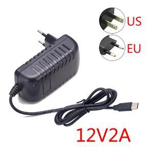 24W 12V 2A USB C 유형 AC/DC 어댑터 변압기