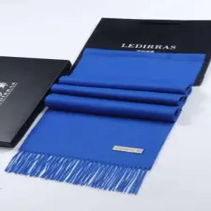 파란색 목도리 목돌이 머플러 하늘색 캐시미어100 코발트블루