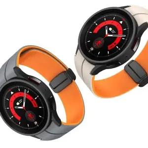 실리콘 마그네틱 자석 밴드 스트랩 20mm호환 갤럭시워치 투톤 시계줄