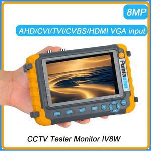 프리뷰 모니터 IV8C IV8W CCTV 테스터 5인치 HDMI VGA 입력 CVBS 8MP AHD CVI TVI In 카메라 휴대용 지원 PTZ 오디오