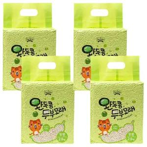 데이스포 완두콩 두부모래 무향 고양이모래 2.8kg X 4개